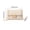 Beige, variant on FEOLGEHLY Sling Bag, Faux Straw Woven Polyester Small Crossbody Bags for Women, Double-Zipper Crescent Shoulder Bag Mini Tote Handbag Chain Strap Design for Beach Dating Travel Daily Casual Use