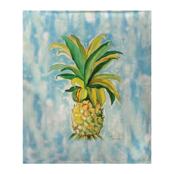Couverture en Polaire Ananas de 50 x 60 Po