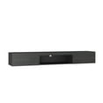thumbnail image 5 of Aukfa Wall Mounted Floating TV Stand for TVs up to 65" with 16 Color LEDs and Power Outlet, Black, 5 of 8