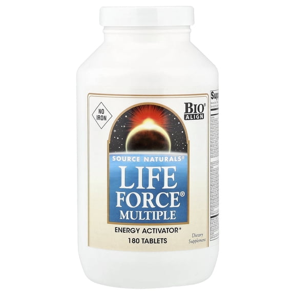 Source Naturals Life Force Multiple, Enegry Activator No Iron*- 180 Tablets