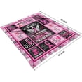 thumbnail image 3 of Breast Cancer Awareness Breast Cancer Blanket Throw Blanket Blanket Breast Cancer Gifts for Women Super Soft & Warm Get Well Gift for Women Survivor Gifts Flannel Soft Bed Blanket 50x60 inches, 3 of 4