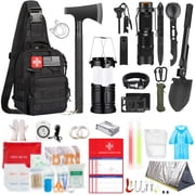 Survival Kit 260Pcs Survival Gear and Supplies for Camping Hiking Hunting Outdoor Adventure Professional Emergency Kit