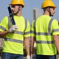 thumbnail image 4 of GOGO High-Visibility T-Shirt with Moisture Wicking Mesh with Pocket-Neon Yellow-M, 4 of 5