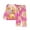Hot Pink, variant on Laipiong Girls' 2 Piece Outfits Toddler Kids Cute Animal Printed Long Sleeve Shirts and Wide Leg Pants Pajama Sets Soft Comfy Sleepwear