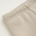 thumbnail image 7 of Fleece Lined Leggings Girls Thick Cotton Knitting Warm Winter Slimming Pants Medium Waist Toddler Fall Outfits 6M-10Y, Beige, 6 Months, 7 of 7