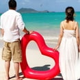 thumbnail image 1 of HEALEEP Floating Water Mat Heart Shaped Swim Ring 1PC for Picnic Enthusiasts, 1 of 8