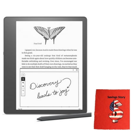 Kindle_Scribe 64GB E-reader and Digital Notebook 10.2” Paperwhite_Display with Premium Pen, 2022, Free Cleaning Cloth, FireOS