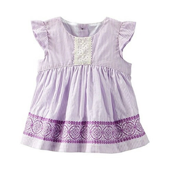 OshKosh B'gosh Baby Girls' Embroidered Eyelet Top - Purple - 6 Months