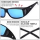 thumbnail image 3 of Gafas de sol IGnaef polarizadas UV400 unisex para usar sobre lentes, 3 of 5