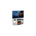 thumbnail image 4 of Corner Fireplace TV Stand Entertainment Center for TVs up to 55 Inch - White/Black, 4 of 7