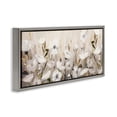 thumbnail image 3 of Stupell Industries Whispers Of Gold Flowers Gray Framed Floater Canvas Wall Art design by Hannah Dawson, 14 x 31, 3 of 9