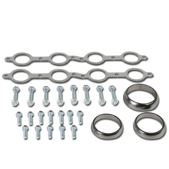 DNA Motoring GKTSET-CA07-48-53L Exhaust Gasket for Chevy, Cadillac and GMC 12 Pack