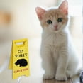 thumbnail image 2 of Vekome Cat Vomit Sign, Dog Vomit Sign, Cat Vomit Caution Sign, 4 " Funny Cat Sign Decor, Cats Live Here Novelty Desk Sign, Yard Warning Sign, 2 of 5