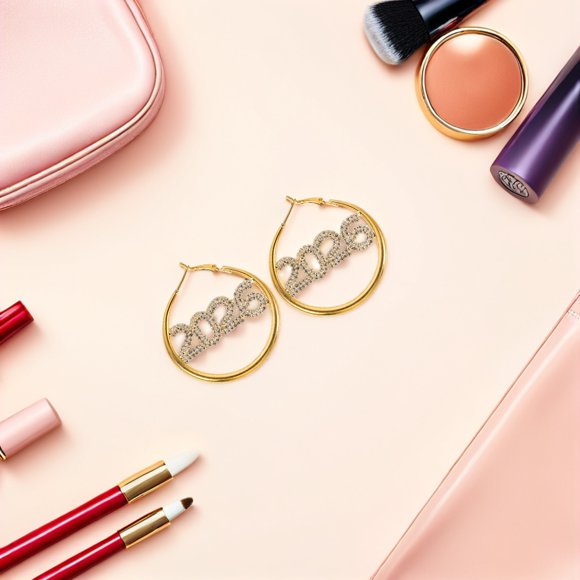 Houderco 2Pares De Con De Números Para Mujer Perfectos En Año Nuevo Y Graduaciones