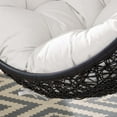 thumbnail image 6 of Modway Encase Sunbrella® Swing Outdoor Patio Lounge Chair in Black White, 6 of 8