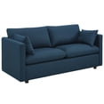 thumbnail image 1 of Modern Contemporary Urban Design Living Room Lounge Club Lobby Sofa, Fabric, Navy Blue, 1 of 9