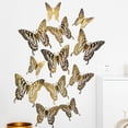 thumbnail image 4 of Pegatinas decorativas Cateissary mariposas coloridas LK12 Oro, 4 of 6