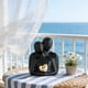 thumbnail image 3 of Estatua de pareja romántica de cerámica abstracta, figura de pareja enamorada para dormitorio, TV, mueble, estante del hogar, decoración, boda, San Valentín, aniversario, regalo, 3 of 8