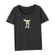 thumbnail image 4 of Camiseta de mujer de verano para mujer, camiseta de moda con cuello redondo para viaje, oficina, caminar, mujer XL, 4 of 7