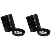 Decor 2 Sets Dice Holder for Game Containers Cup Accessories Plastic