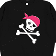 thumbnail image 3 of Inktastic Skull and Crossbones Pirate Girl Youth Sweatshirt, 3 of 4
