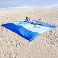 thumbnail image 5 of Manta de playa sin arena -275*213cm - Toalla de playa - Impermeable - Estera de playa grande - Para vacaciones, playas, camping, viajes, 5 of 5