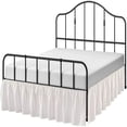 thumbnail image 1 of CHUANK Cottington Lane Ruffled Bed Skirt- Microfiber- White  Queen 16 Inch Drop Split Corner Bed Skirt With Platform, 1 of 5