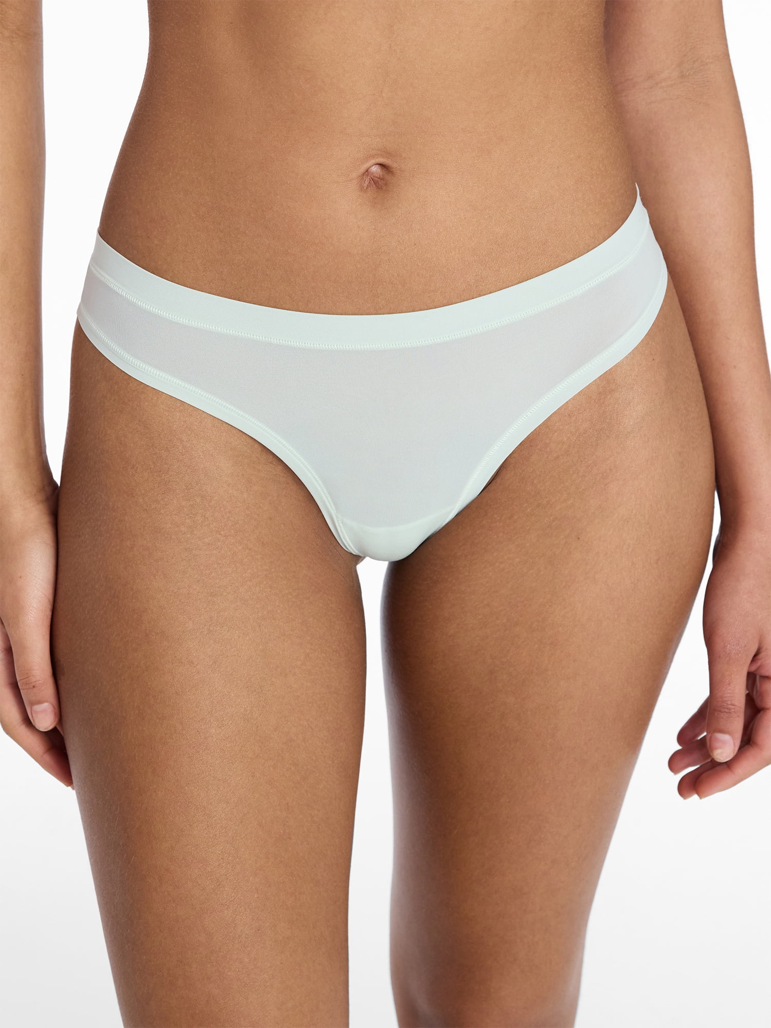 No Boundaries Fit Stretch Thong Panties, 3-Pack, Women's XS-XXXL