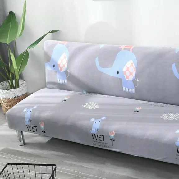 Futon Cover Armless Sofa Bed Cover Stretch Folding Couch Slipcover