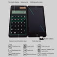 thumbnail image 2 of TFixol Foldable Scientific Calculator with 6-Inch Writing Pad, Dual Power (Solar & Battery), 10-Digit Display, Lightweight Design for Students, Office, and Home Use, 2 of 7
