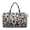 Leopard Print, variant on Garronmavis Large Quilted Duffle Bag for Women, Cherry Blossom Hummingbird Weekender Bag Overnight Travel Bag, Carry On Gym Dance Tote with Zipper Pockets