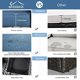 thumbnail image 5 of Shintenchi Patio Furniture Sets 3 Pieces Outdoor Sectional Sofa Silver All-Weather Rattan Wicker Sofa Small Patio Conversation My Lux Decor Round, 5 of 9