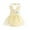 Yellow, variant on REDARER Girls Floral Romper Set, Sleeveless Tulle Bodysuit Dress with Flower Headband,12-18 Months