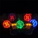 thumbnail image 2 of Cordones de seguridad para correr de noche con luces LED, multicolor, azules, 2 of 5