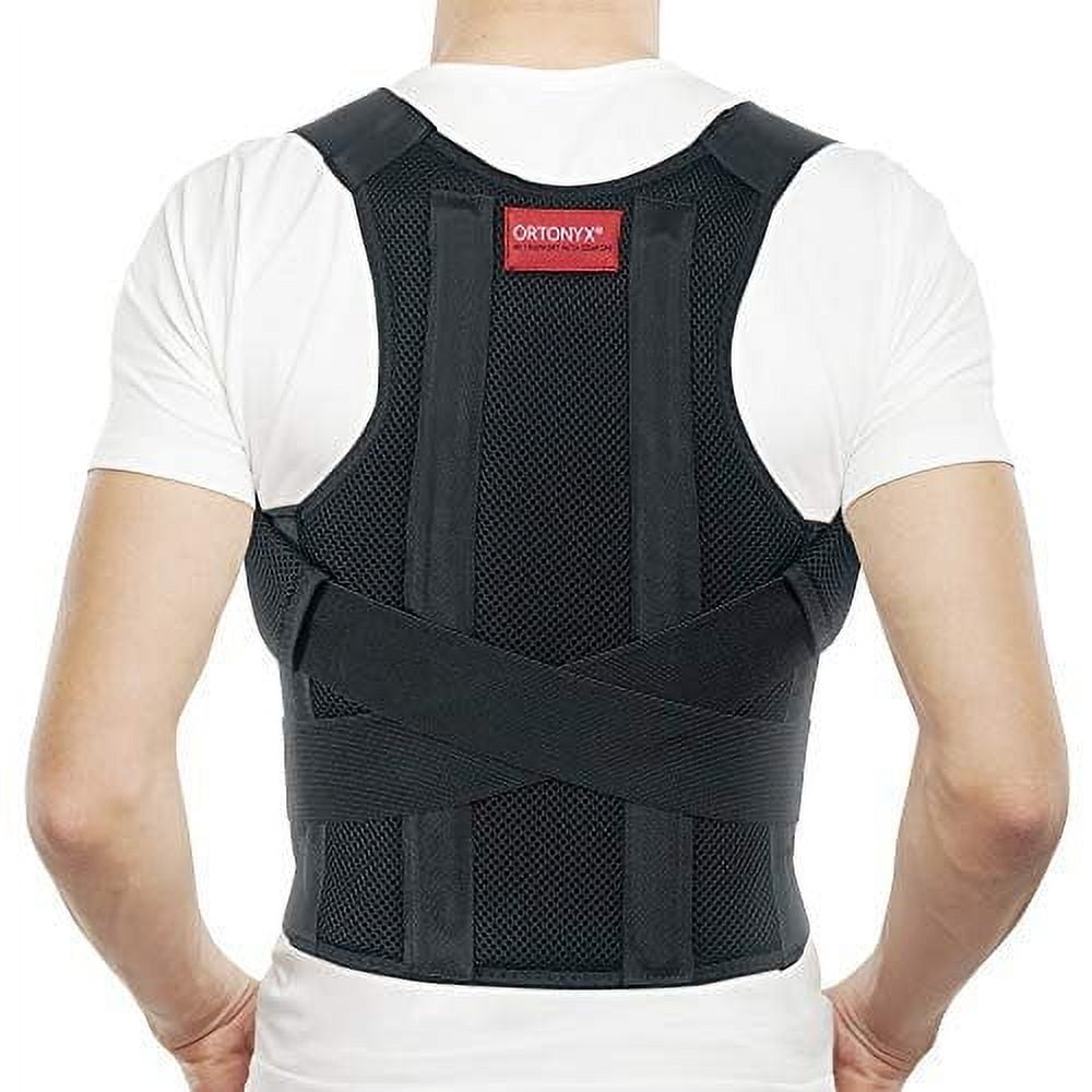 ORTONYX Comfort Posture Corrector Clavicle and Shoulder Support Back Brace, Fully Adjustable for Men and Women/656A-X-Small
