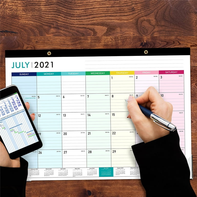 2024 Desk Calendar - Desk Calendar 2024, 12 Monthly Desk/Wall Calendar  2-in-1,16.8 x 12, January 2024 - December 2024, Thick Paper with Corner