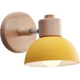 thumbnail image 1 of Aplique de pared industrial vintage de 15 cm Lámpara de pared de metal de madera retro ajustable E27 Aplique de interior para dormitorio Sala de estar Pasillo Restaurante (1 paquete, amarillo) esquí esquí Gafas de esquí, 1 of 5