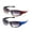 3 Pack Red, Blue & Blue/Silver, variant on Newbee Fashion - "Spidey" Kids Boys Plastic Two Tone Spider Web Wrap Around Sunglasses UV Protection (1-6 Years)