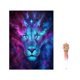 thumbnail image 1 of Cuadro de diamantes de imitación de León 5D Diy, artesanía de animales, pintura de diamante de cristal DIY, decoración de habitación de punto de cruz con bolígrafo Yuarrent ZHF0162, 1 of 6