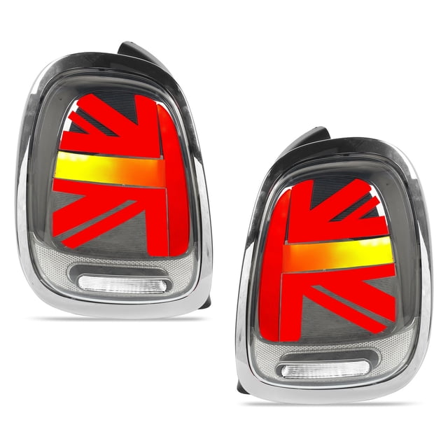 Tail Lamp,Car Full LED Union Jack Tail Lights With Sequential Turn Replacement for 5 Door Hatchback F55 2015-2024