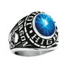 Keepsake Personalized Men's Oval Class Ring available in Valadium Metals, Silver Plus and Yellow and White Gold