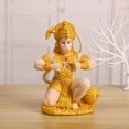 thumbnail image 2 of Estatua de resina del dios hindú Hanuman de 26 cm con acabado dorado, 2 of 3