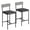 grey, variant on Bar Table Set, Dining Table Set for 2 with 3 Storage Shelves, Tall Kitchen Breakfast Nook with Padded Cushion Stools, Space-Saving Dining Set for Small Spaces, Apartment