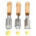 thumbnail image 1 of 3-pack Vegetable And Fruit Shapes Set, Mini Pie, Stainless Steel Mold, 1 of 3