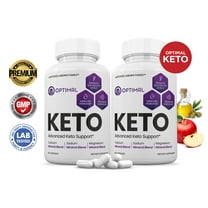 (2 Pack) Optimal Keto ACV Pills 1275mg Alternative to Gummies Dietary Supplement 120 Capsules