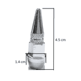 thumbnail image 3 of 4pzs Picos Pivote Cubre Válvula Alumini 4.5cm Auto Moto Bici Plata, 3 of 3