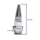 thumbnail image 3 of 4pzs Picos Pivote Cubre Válvula Alumini 4.5cm Auto Moto Bici Plata, 3 of 3