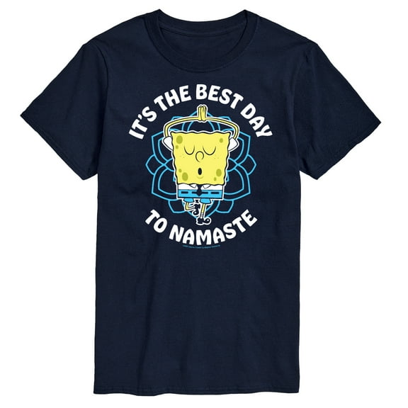 SpongeBob SquarePants - The Best Day To Namaste - Men's Short Sleeve Graphic T-Shirt