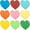 Heart, variant on 90 Pcs Flower Cutouts Paper Flowers Assorted Color Spring Flower Cutouts Classroom Decoration Cut-Outs Flower Paper Shape for DIY Kids Craft Projects Summer Theme School Party (Random Color)