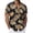 Black, variant on Men's Shirts Short Sleeve Button Down Lapel Hawaiian Floral Print Tops Summer Casual Lightweight Comfortable Mens Dress Shirts Black L